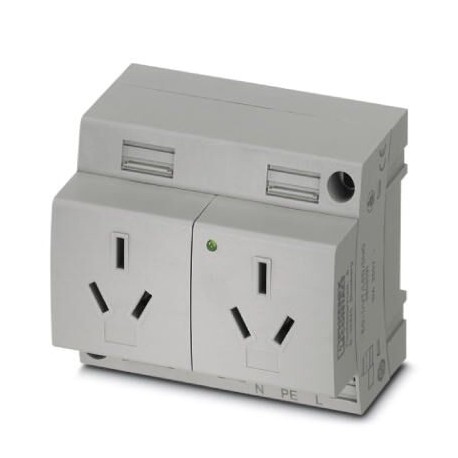 EO-I/UT/LED/DUO 0804091 PHOENIX CONTACT Double socket, Pin connector pattern type I, Screw connection, for C..