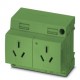 EO-I/UT/LED/DUO/GN 0804092 PHOENIX CONTACT Double socket, Pin connector pattern type I, Screw connection, fo..