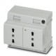 EO-L/UT/SH/LED/DUO 0804130 PHOENIX CONTACT Double socket, Pin connector pattern type L, Screw connection, fo..