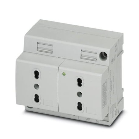 EO-L/UT/SH/LED/DUO 0804130 PHOENIX CONTACT Double socket, Pin connector pattern type L, Screw connection, fo..