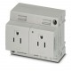 EO-AB/UT/LED/DUO/15 0804163 PHOENIX CONTACT Double socket, Pin connector pattern type AB 15A, Screw connecti..