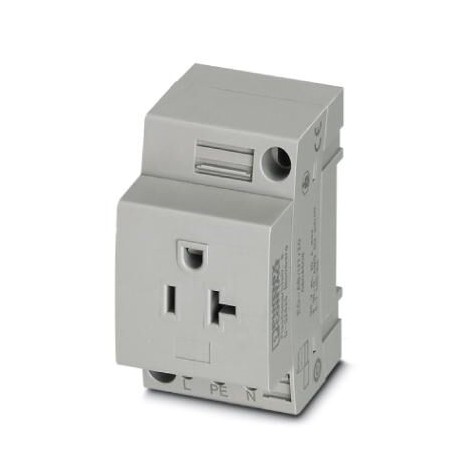 EO-AB/UT/20 0804508 PHOENIX CONTACT Socket, Typ: AB 20A, gray, for mounting on a DIN rail in the service int..