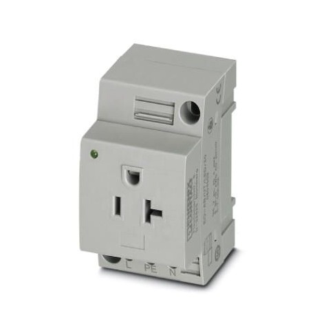 EO-AB/UT/LED/20 0804509 PHOENIX CONTACT Socket, Typ: AB 20A, Light indicator, gray, for mounting on a DIN ra..