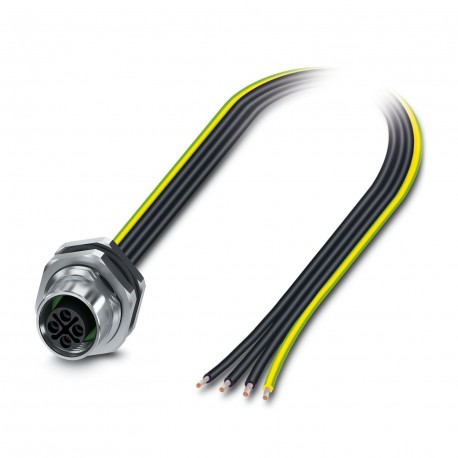 SACC-DSI-M12FSS-4P-M16XL/1,2PE 1036873 PHOENIX CONTACT Flush-type connector, Power, 4-position, Socket, M12,..