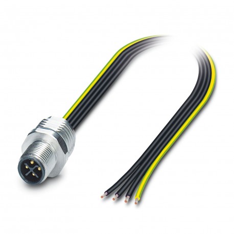 SACC-E-M12MSS-4CON-M16/1,0 PE 1037070 PHOENIX CONTACT Sensor/atuador flush-tipo de plug, 4-pos., frente/para..