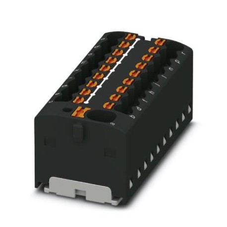 PTFIX 4/18X1,5-G BK 1047436 PHOENIX CONTACT Blocco distributore, ponticellato internamente, tensione nominal..