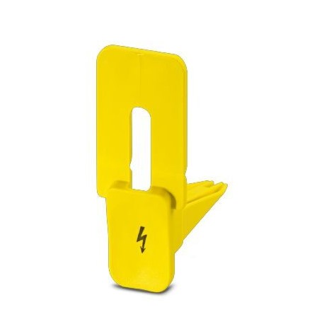 CEC PTPOWER 95/185 1056087 PHOENIX CONTACT Cover, yellow, labeled: Lightning flash, mounting type: plug in
