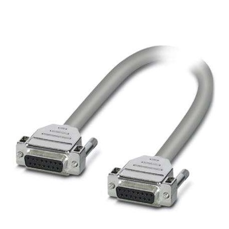 CABLE-D15SUB/B/B/HF/S/ 2,0M 1066598 PHOENIX CONTACT Assembled, shielded, halogen-free round cable connection..