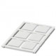 UCT4-EMP (27X27) 1073990 PHOENIX CONTACT Marcador de plástico, Estera, blanco, sin rotular, rotulable con: B..