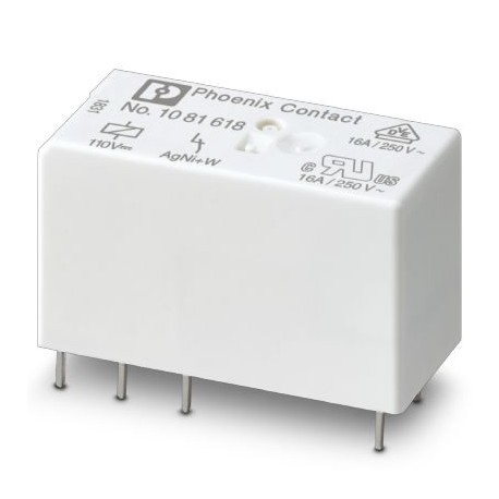 REL-MR-110DC/1ICT 1081618 PHOENIX CONTACT Relais de puissance miniature enfichable, avec contact en tungstèn..