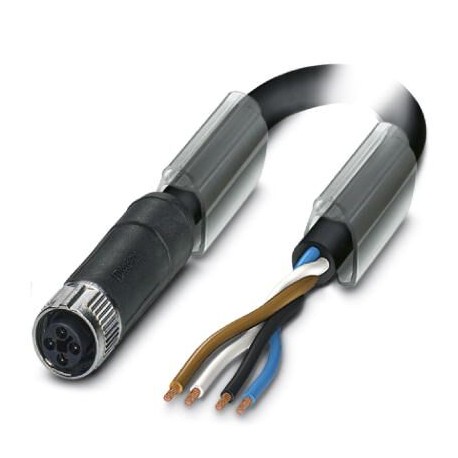 SAC-4P- 2,0-110/M12FST 1089971 PHOENIX CONTACT Cable de potencia, 4-polos, PVC, negro grisáceo RAL 7021, ext..