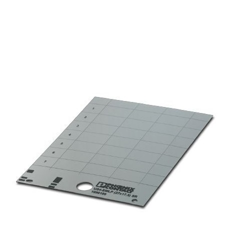 US4-EMLP (27X17,5) SR 1090189 PHOENIX CONTACT Plastic label, Card, silver, unlabeled, can be labeled with: B..