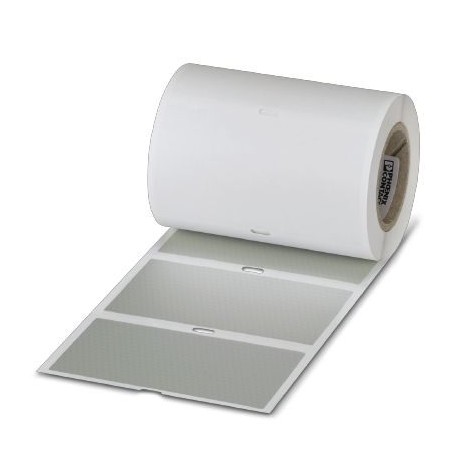 EMLS (100X50)R SR 1128352 PHOENIX CONTACT Safety label with special adhesive, Roll, silver, unlabeled, can b..