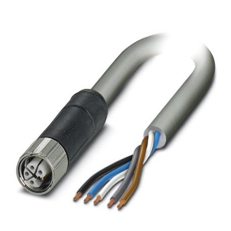 SAC-5P-30,0-290/M12FSL FE 1142549 PHOENIX CONTACT Power cable, 5-position, PUR halogen-free, gray RAL 7001, ..