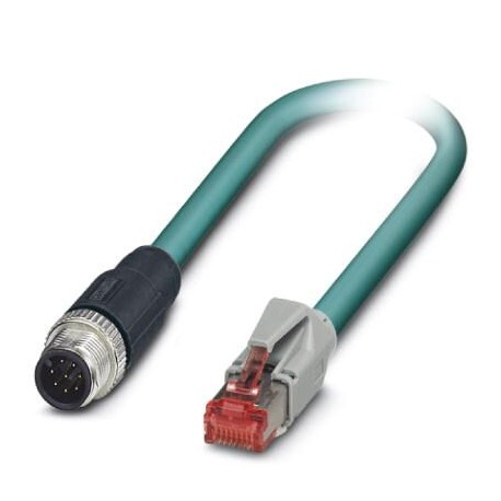 VS-M12MS-IP20-94B-LI/15,0 1403376 PHOENIX CONTACT Assembled Ethernet cable, shielded, 4-pair, AWG 26, strand..