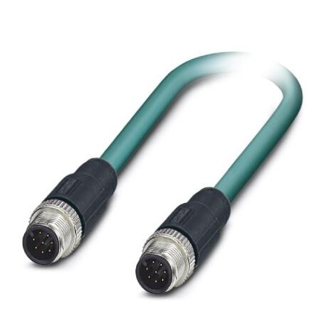 SAC-M12MS/ 7,0-94B/M12MS 1405672 PHOENIX CONTACT Assembled Ethernet cable, shielded, 4-pair, AWG 26 stranded..