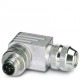SACC-M12MR-5CON-PG 9-SH ADH 1411893 PHOENIX CONTACT Connector, 5-pos., shielded, angled M12 plug, A-coded, s..
