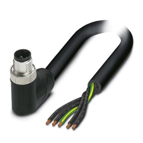 SAC-5P-M12MRK/ 3,0-PUR PE 1414837 PHOENIX CONTACT Power cable, 5-position, PUR halogen-free, black-gray RAL ..