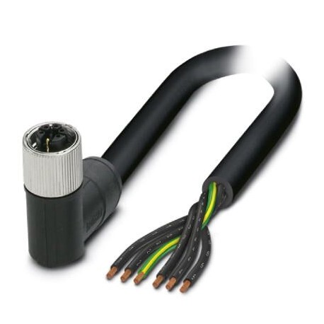 SAC-6P- 1,5-PUR/M12FRM PE 1414899 PHOENIX CONTACT Power cable, 6-position, PUR halogen-free, black-gray RAL ..