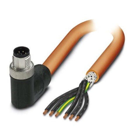 SAC-6P-M12MRM/ 1,5-PVC PE SH 1414935 PHOENIX CONTACT Силовой кабель, 6-полюсн., ПВХ, оранжевый RAL 2003, экр..