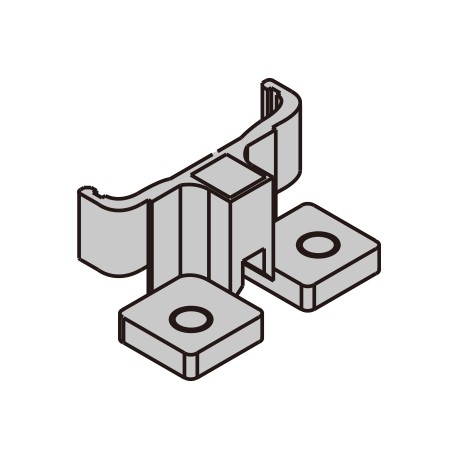 MSEXF61 MS-EX-F6-1 PANASONIC Suporte de montagem para sensor de vazamento, PFA + SUS304