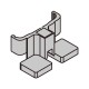 MSEXF62 MS-EX-F6-2 PANASONIC Mounting bracket for leakage sensor, PVC