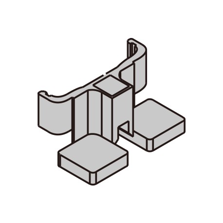 MSEXF62 MS-EX-F6-2 PANASONIC Mounting bracket for leakage sensor, PVC