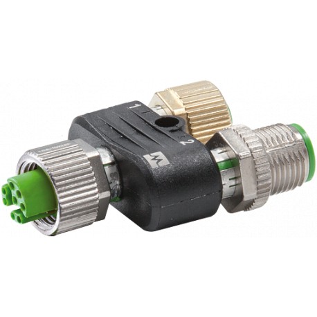 7000-47301-0000000 MURRELEKTRONIK Acoplador en T M12 hembra / M12 hembra + macho apantallado Y-cod. / D-cod...