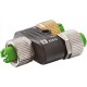 7000-47311-0000000 MURRELEKTRONIK T-Stück M12-Buchse / M12-Buchse + M12-Buchse geschirmt Y-cod. / D-cod. Eth..