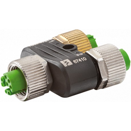 7000-47311-0000000 MURRELEKTRONIK T-Stück M12-Buchse / M12-Buchse + M12-Buchse geschirmt Y-cod. / D-cod. Eth..