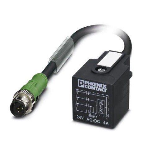 SAC-3P-M12MS/3,0-500/A-1L-Z 1438927 PHOENIX CONTACT Cable para sensores/actuadores, 3-polos, PVC, gris RAL 7..