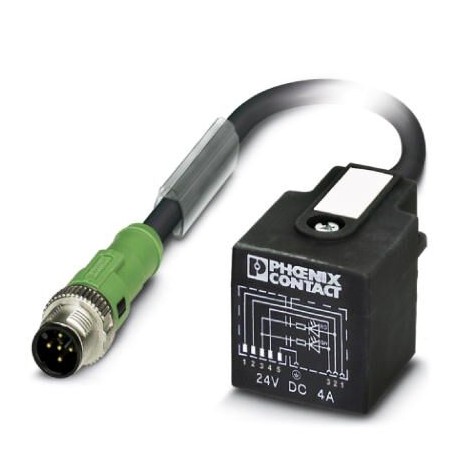 SAC-5P-M12MS/0,6-PUR/AD-2L 1439573 PHOENIX CONTACT Cable para sensores/actuadores, 5-polos, PUR sin halógeno..