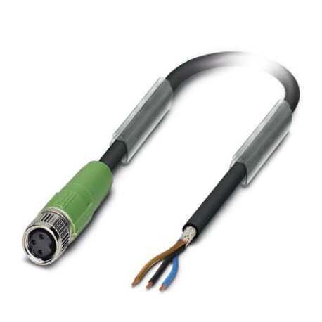 SAC-3P- 5,0-PVC/M 8FS SH VA 1449233 PHOENIX CONTACT Cable para sensores/actuadores, 3-polos, PVC, negro gris..