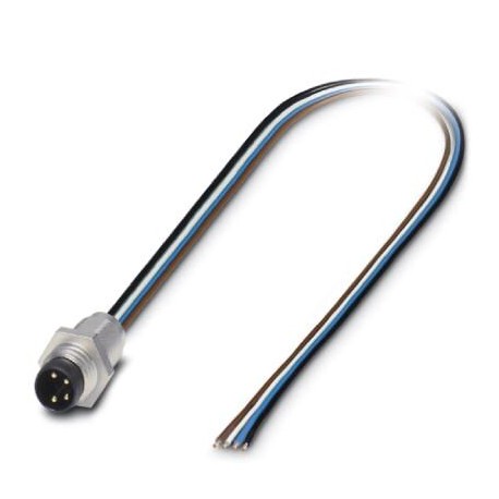 SACC-E-M8MS-4CON-M8/0,5 VPE100 1415087 PHOENIX CONTACT Sensor-/Aktor-Einbaustecker, 4-polig, M8, Vorderwand-..