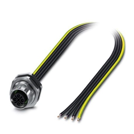 SACC-DSI-M12FSS-4P-M16XL/2,0PE 1420396 PHOENIX CONTACT Flush-type connector, Power, 4-position, Socket, M12,..