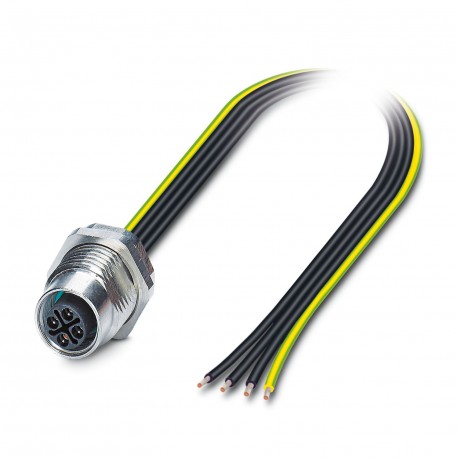 SACC-DSI-M12FSS-4P-M16/0,5PEMV 1425828 PHOENIX CONTACT Flush-type connector, Power, 4-position, Socket, M12,..