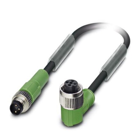 SAC-3P-M 8MS/ 0,5-PUR/M12FR 1500143 PHOENIX CONTACT Sensor/actuator cable, 3-position, PUR halogen-free, bla..