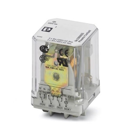 REL-PR3-220DC/3X21 2909055 PHOENIX CONTACT Relais de puissance enfichables avec contacts de puissance, 3 con..