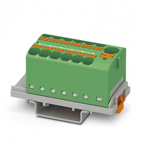 PTFIX 10/12X4-NS35 GN 3273622 PHOENIX CONTACT Distribution block, nom. voltage: 800 V, nominal current: 32 A..