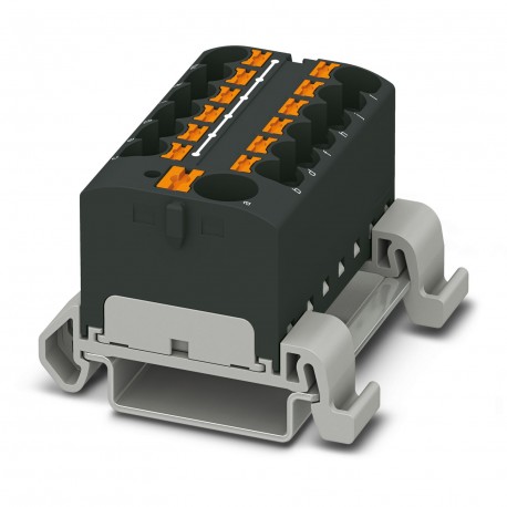 PTFIX 10/12X4-NS35A BK 3273760 PHOENIX CONTACT Distribution block, nom. voltage: 800 V, nominal current: 32 ..