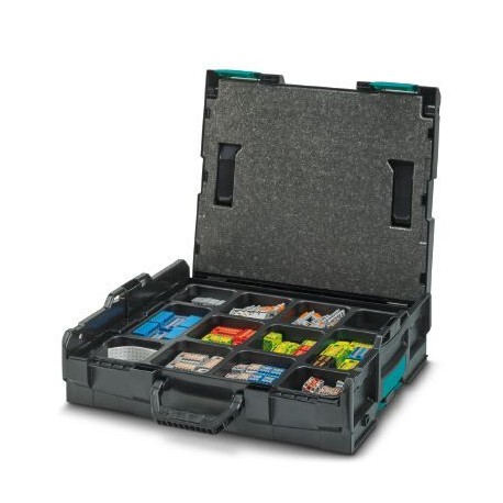 CASE PTFIX L-BOXX DE 1092040 PHOENIX CONTACT 130 blocs répartiteurs de section 0,14  ... 4 mm², 60 adaptateu..