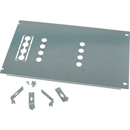 XMN342006M-W-BS 125981 EATON ELECTRIC Mounting plate, +mounting Kit, for NZM3, horizontal, 4P, HxA 300x600mm