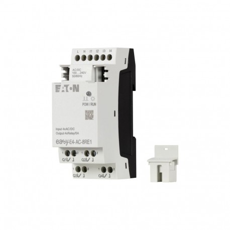 EASY-E4-AC-8RE1 197221 Y7-197221 EATON ELECTRIC Extension E/S, Utilisation avec easyE4, 100 240 V CA, 110 22..