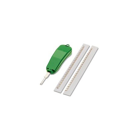 PABE-Z 1013177 PHOENIX CONTACT Rótulo insertable, blanco, preimpreso, Longitudinal: Números iguales 0 9, cla..