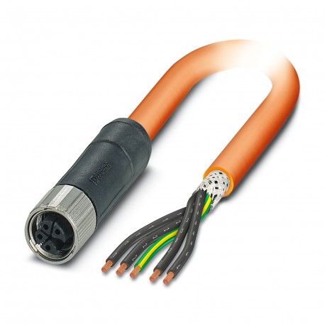 SAC-5P- 1,5-PVC/M12FSK PE SH 1414781 PHOENIX CONTACT Кабель питания