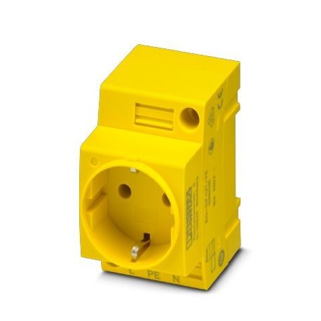 EO-CF/UT/YE 1068038 PHOENIX CONTACT Socket, Pin connector pattern type CF, yellow, for mounting on a DIN rai..