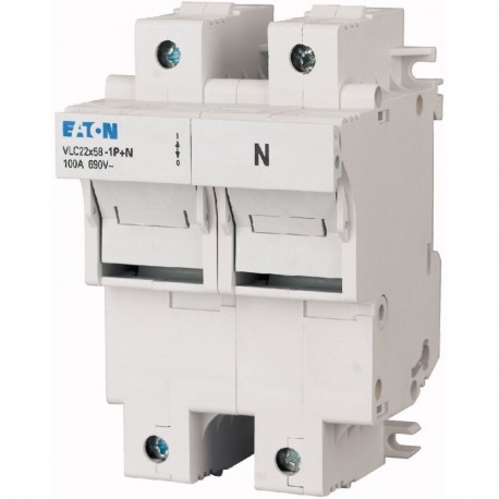 VLC22-1P+N 285367 EATON ELECTRIC Базы предохранители, 100 А, 1P+N, 22x58