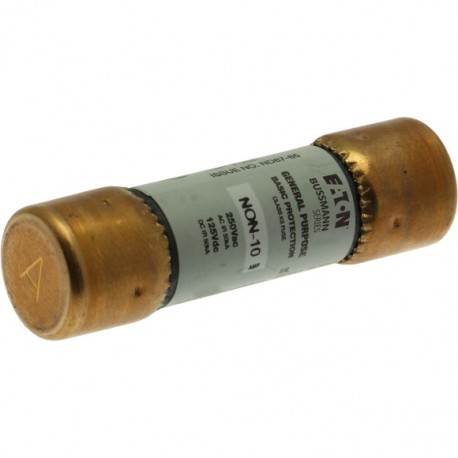 BUSS ONE TIME FUSE NON-10 NON-10 EATON ELECTRIC Sicherungseinsatz, Niederspannung, 10 A, AC 250 V, UL Class ..