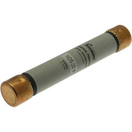 BUSS ONE TIME FUSE NOS-20 NOS-20 EATON ELECTRIC Bloc-fusible, Basse tension, 100 A, AC 600 V, DC 600 V, UL c..