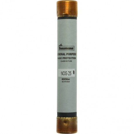BUSS ONE TIME FUSE NOS-25 NOS-25 EATON ELECTRIC Bloc-fusible, Basse tension, 100 A, AC 600 V, DC 600 V, UL c..